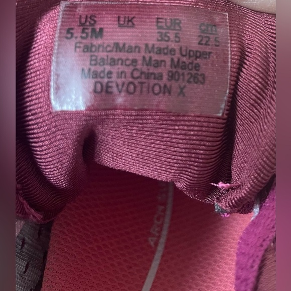 ryka Devotion X Walking Sneaker, purple fig mesh fabric; size 5.5 - Picture 6 of 8